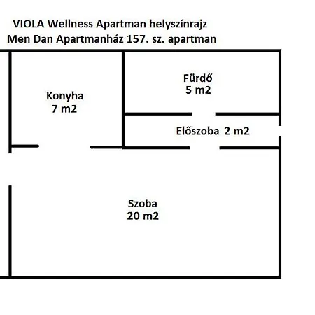 公寓 Viola Wellness Apartman *